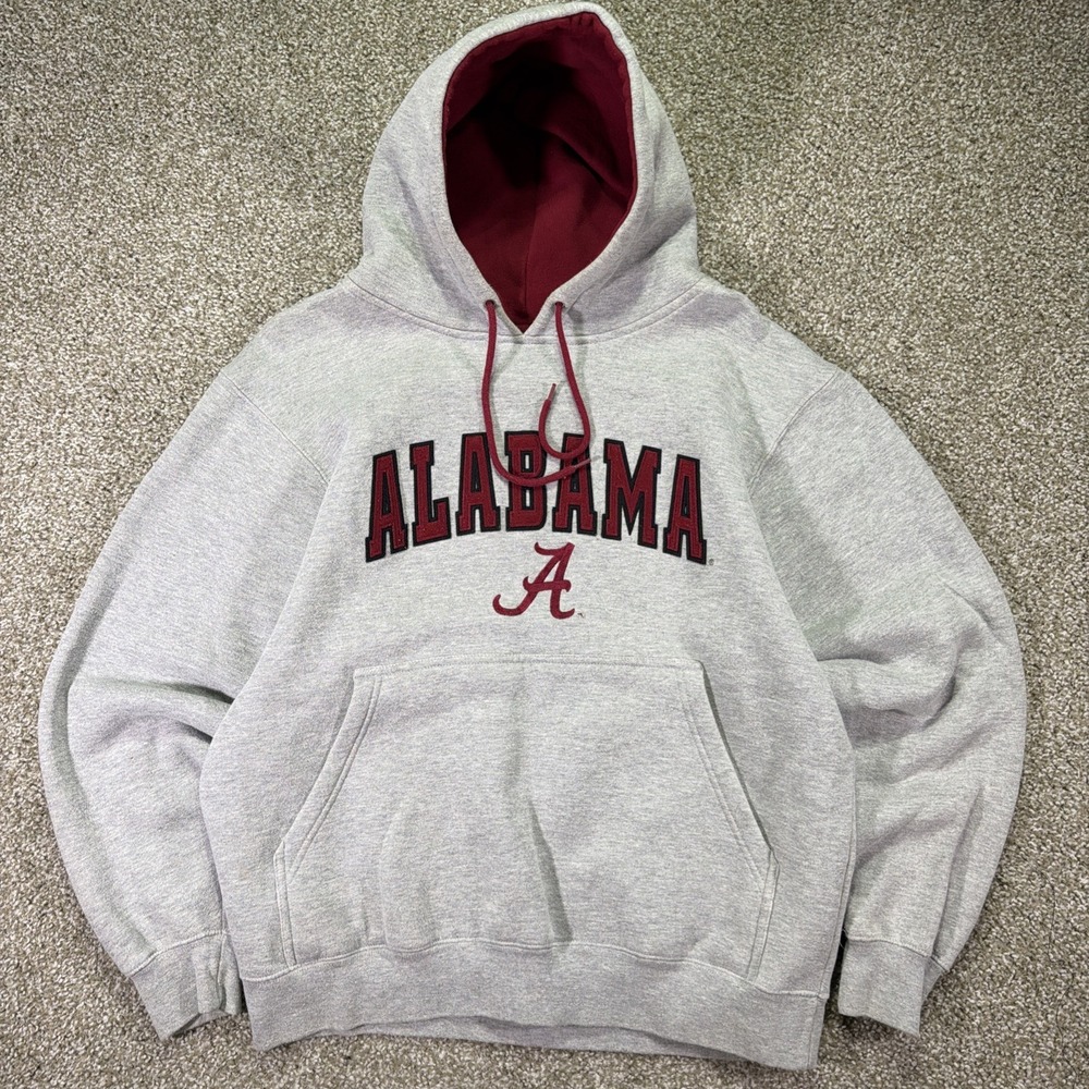 Vintage Alabama Crimson Tide Hoodie Size Large Spellout Classic Team Edition Y2k
